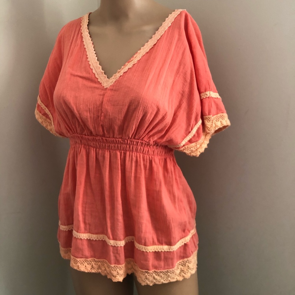 Peach Cotton express blouse